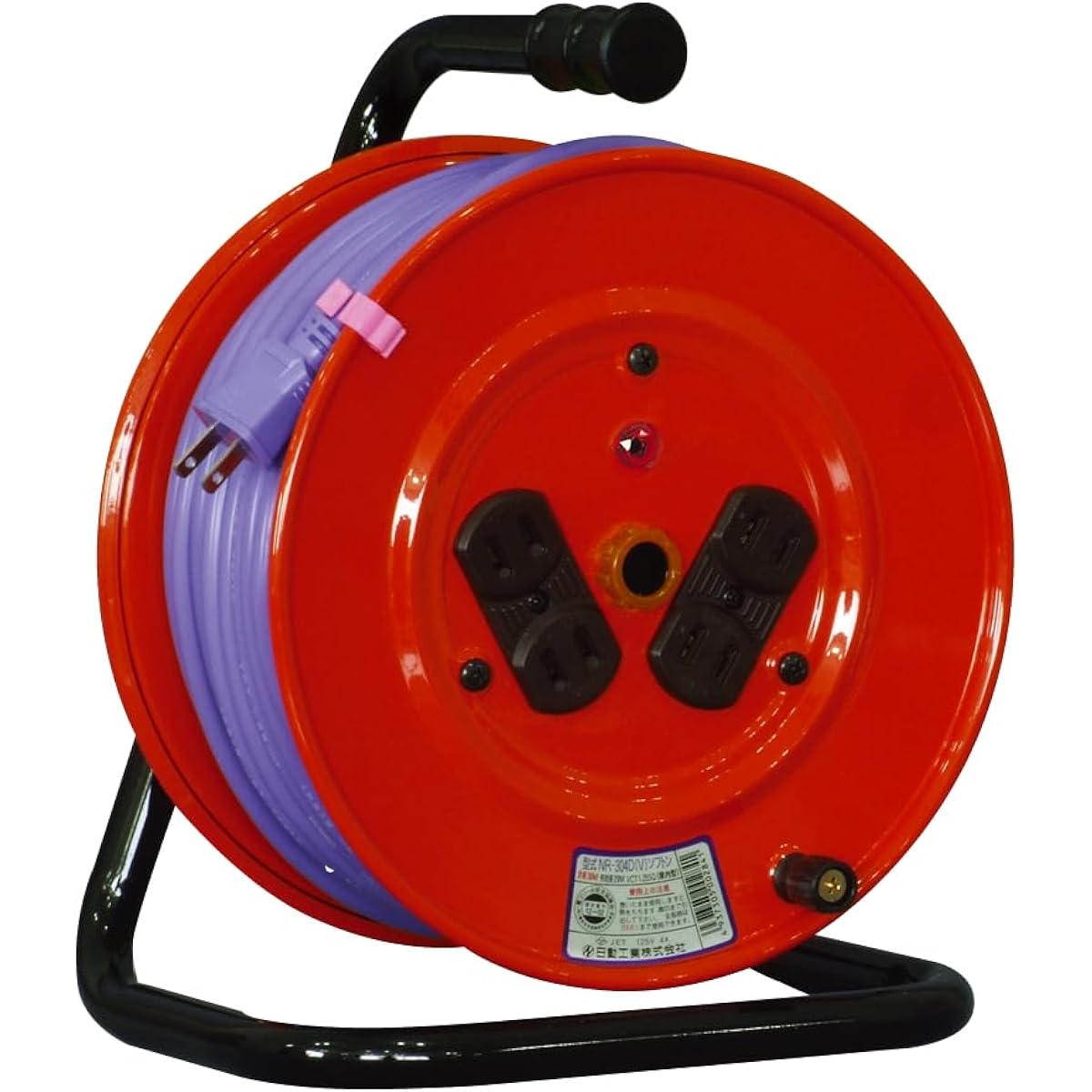Nichido Kogyo Electric Drum 100V Indoor Type No Ground with Pilot Lamp 30m NR-304D-S