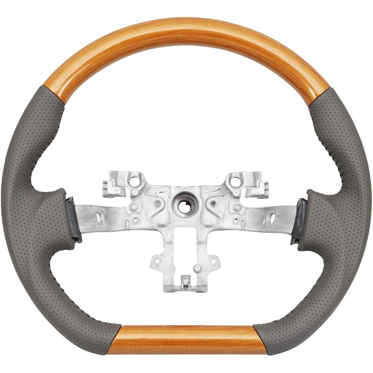 EVERYVAN DA17V D-Shaped Gun Grip Steering Handle Eucalyptus Brown Wood Grain