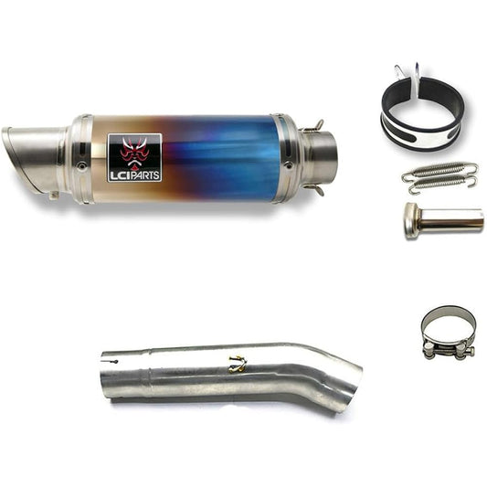 CB400SF CB400SB NC42 2007-2022 LCIPARTSPARTS Short Titanium Slip-On Muffler
