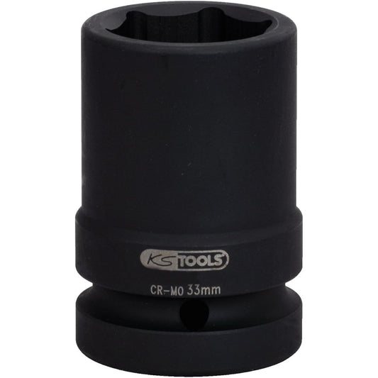 KS TOOLS 1" Hexagon impact socket medium 33mm 515.2133