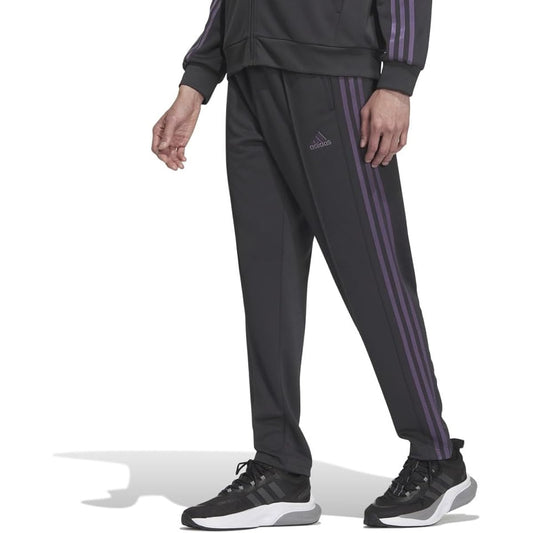 Adidas Men's Jersey Bottom 3 Stripes Double Knit Track Pants