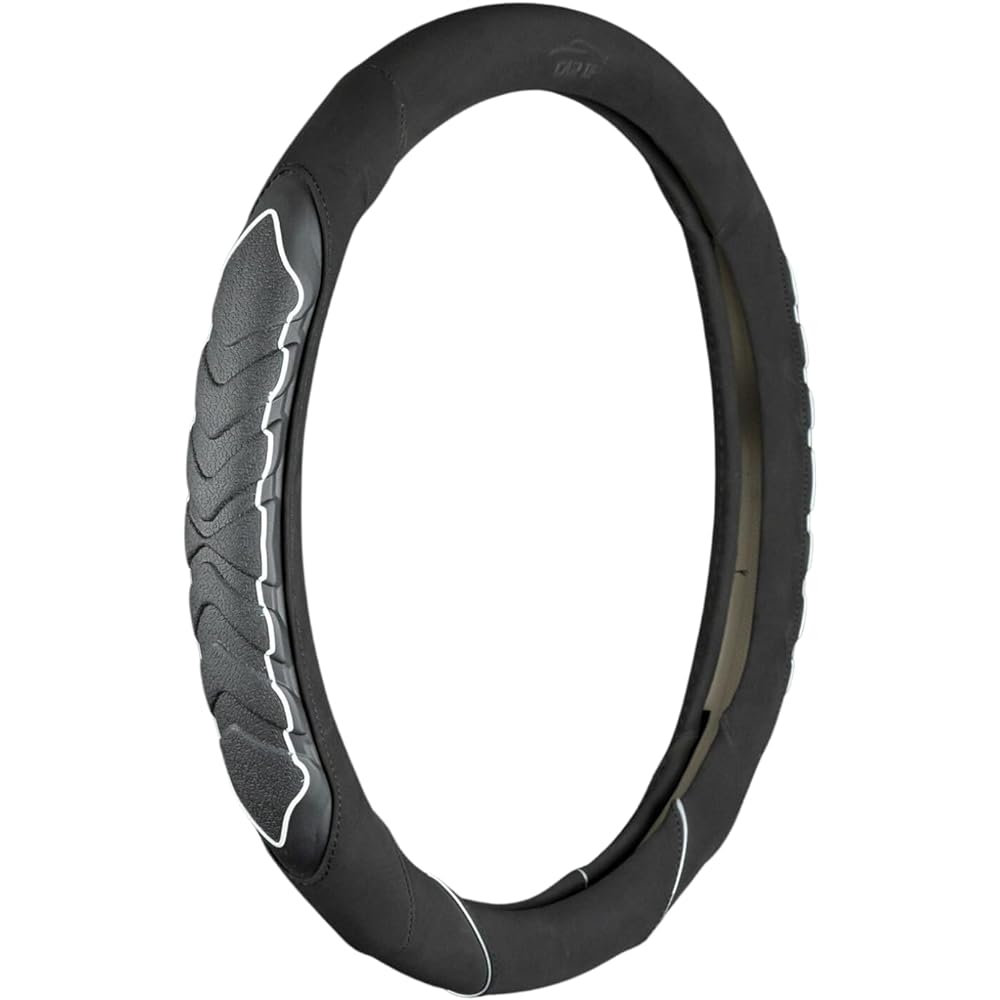 The ZERO Car Steering Wheel Cover Steering Wheel Cover Anti Accident Anti Slip Luxury Gift Present Zero (White)