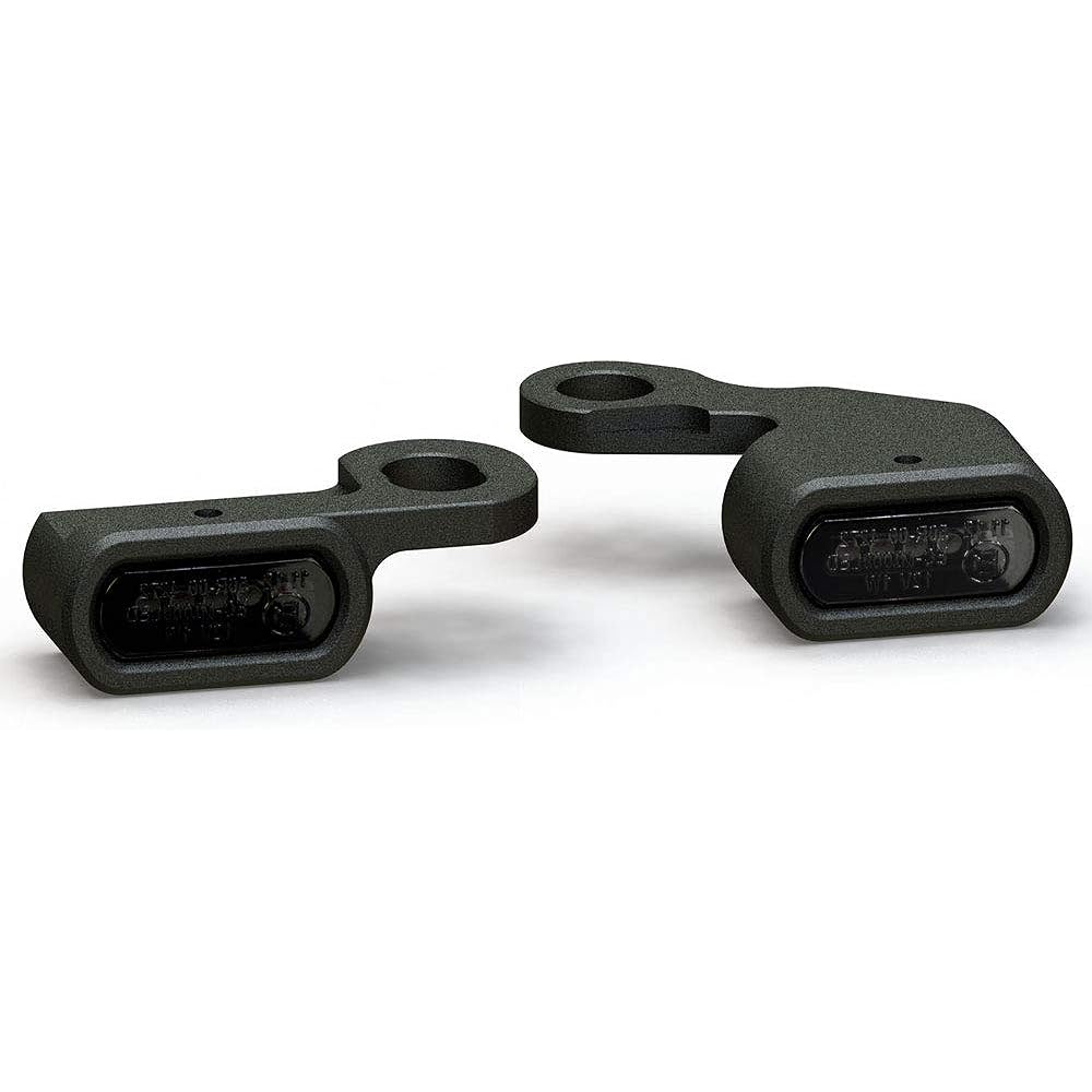 Harley Sportster Softail Dyna LED Relocation Micro Mini Turn Signal Black Body Smoke Lens for XL883 XL1200