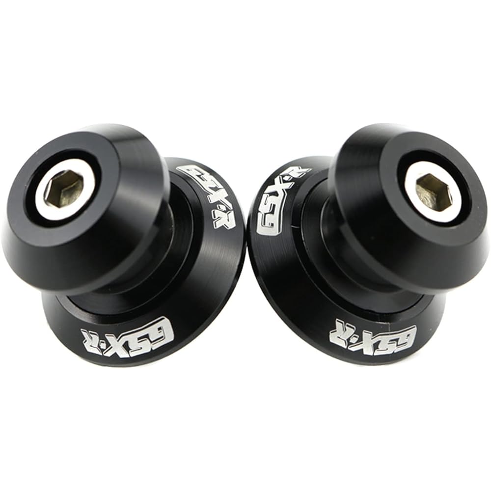Stand Screw Slider Suitable for Suzuki GSX-R600 GSXR600 GSX-R 750 GSXR750 GSXR1000 GSX-R1000 2001-2019 Swing Arm Slider Spool Holder Spool CNC Alloy (Color: Black)