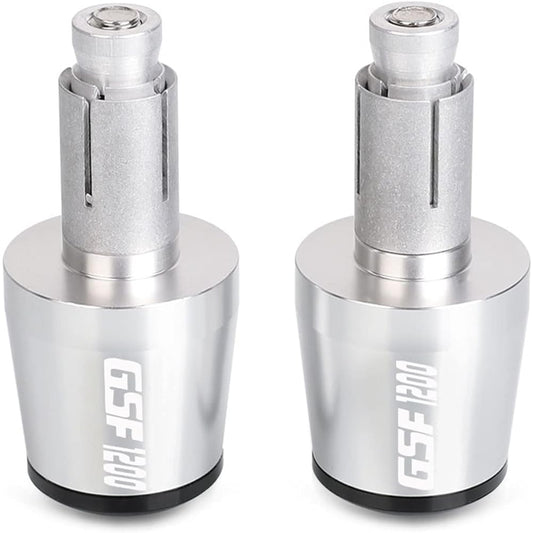 Motorbike Handlebar End Weight Block Shock Absorber Handlebar End Weight Block for Suzuki GSF 1200 GSF1200 Bandit 2001 2006 2002 2005 2003 2004, Silver