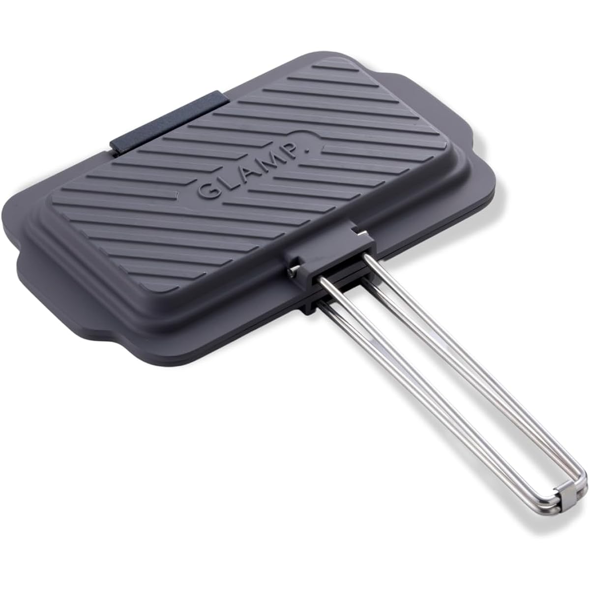 [Toyama Hokuriku Aluminum x GLAMP.] Hot sandwich maker, removable handle, compact, recipe included, gift, Father's Day, open fire, easy, solo cooking, 2-sided cooking, outdoor, easy to clean, long-established casting manufacturer, outdoor living, home ca
