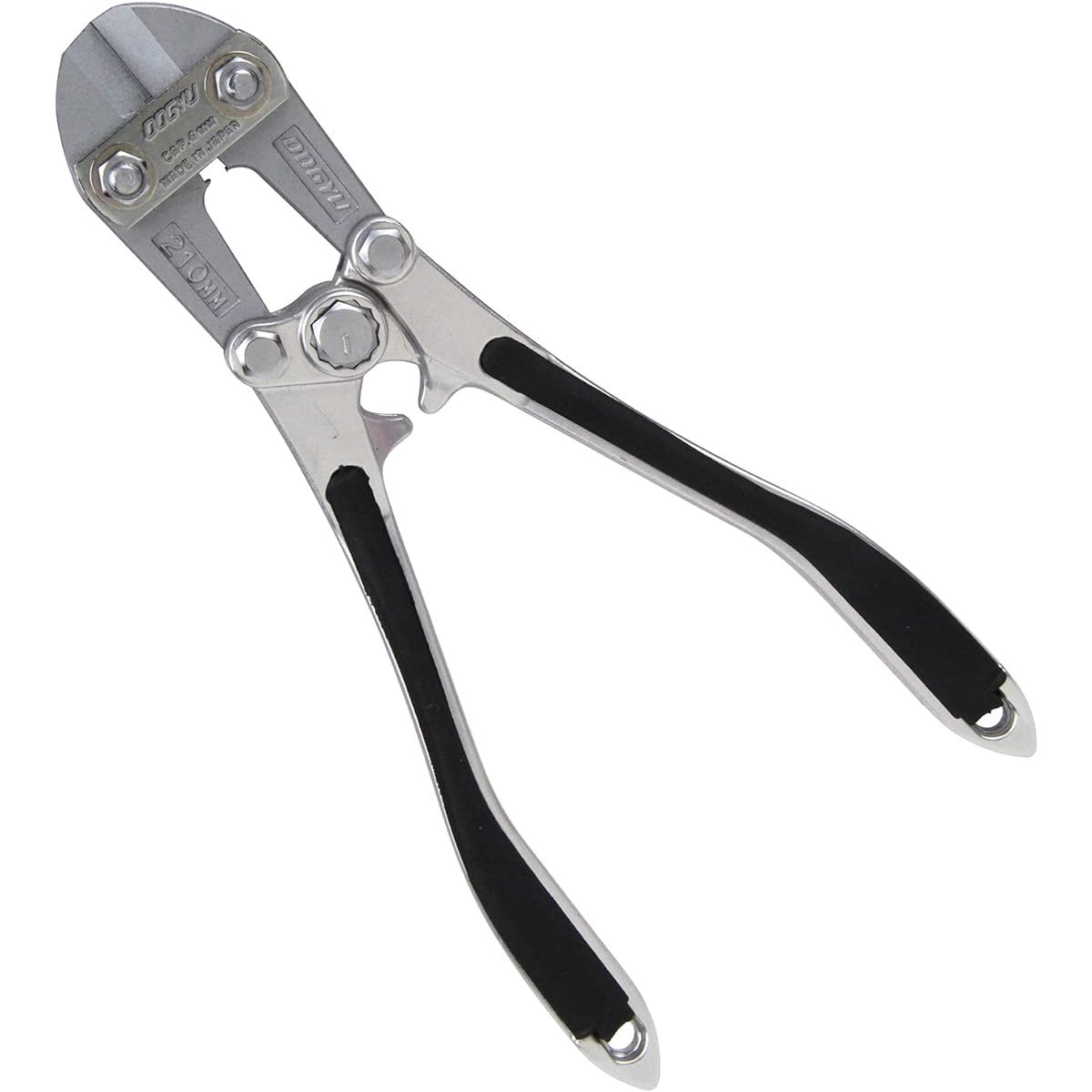 Togyu Polished Aluminum Bolt Clipper Bent Handle 210mm Silver