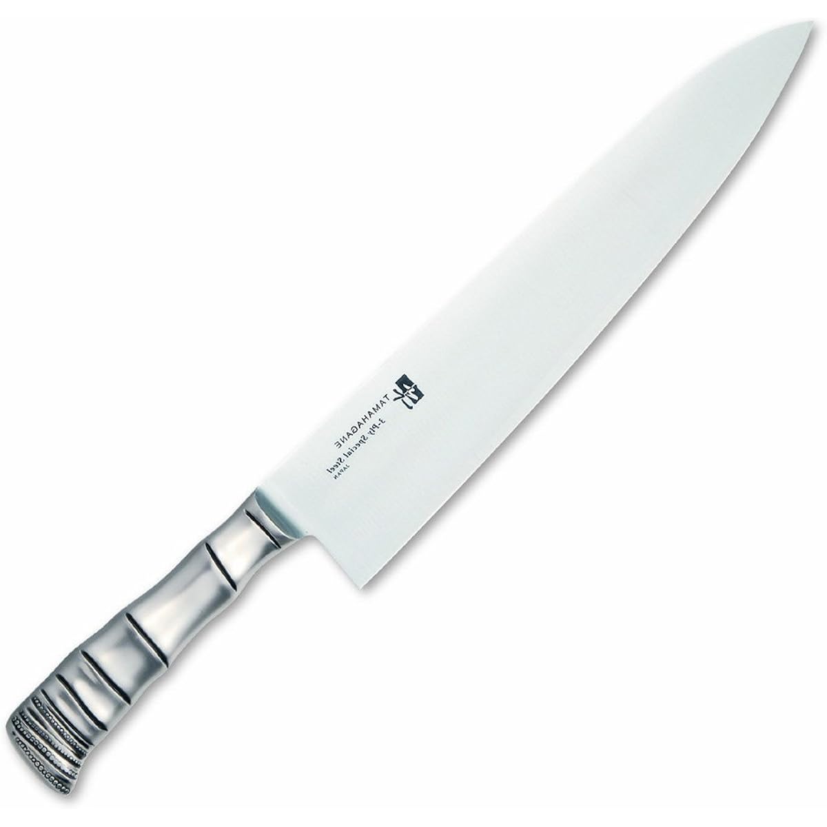 Kataoka Seisakusho Gyuto Knife Silver 270mm Made in Japan TAMAHAGANE Bamboo Molybdenum Vanadium Steel Cut TK-1103