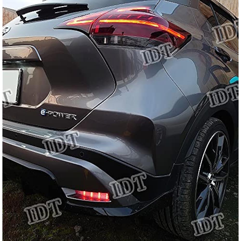 IDT Mini Waist Included Nissan Kicks Clear LED Reflector Lamp Rear Reflector Tail Lighting Light Rear Fog Left and Right Set KICKS (Clear)