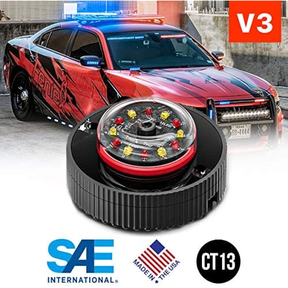 Feniex H -2219 -Red -Cannon 120 ° LED hidden (red)