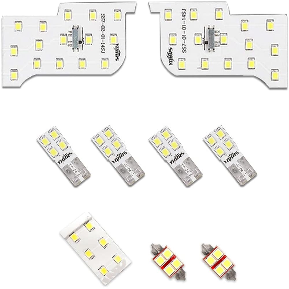 YOURS Outlander GN0W type [Vehicle with glass roof] LED room lamp [Full set] [White] OUTLANDER PHEV exclusive design Interior light brightness adjustment Special tool included Custom parts accessories Dress up Mitsubishi MITSUBHISI y410-011 [2] M