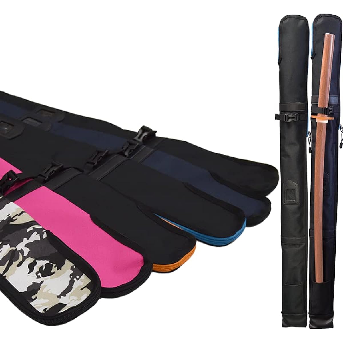 JC boy's nylon bamboo sword bag (for ~37) *shoulder belt and wooden sword storage belt included