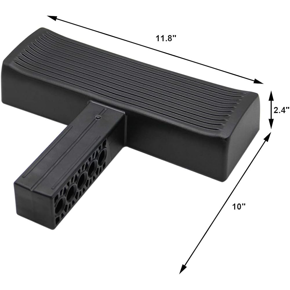 JUEGOAL Rear Bumper Protector Car Bumper Guard Hitch Step Car SUV Black JUE80