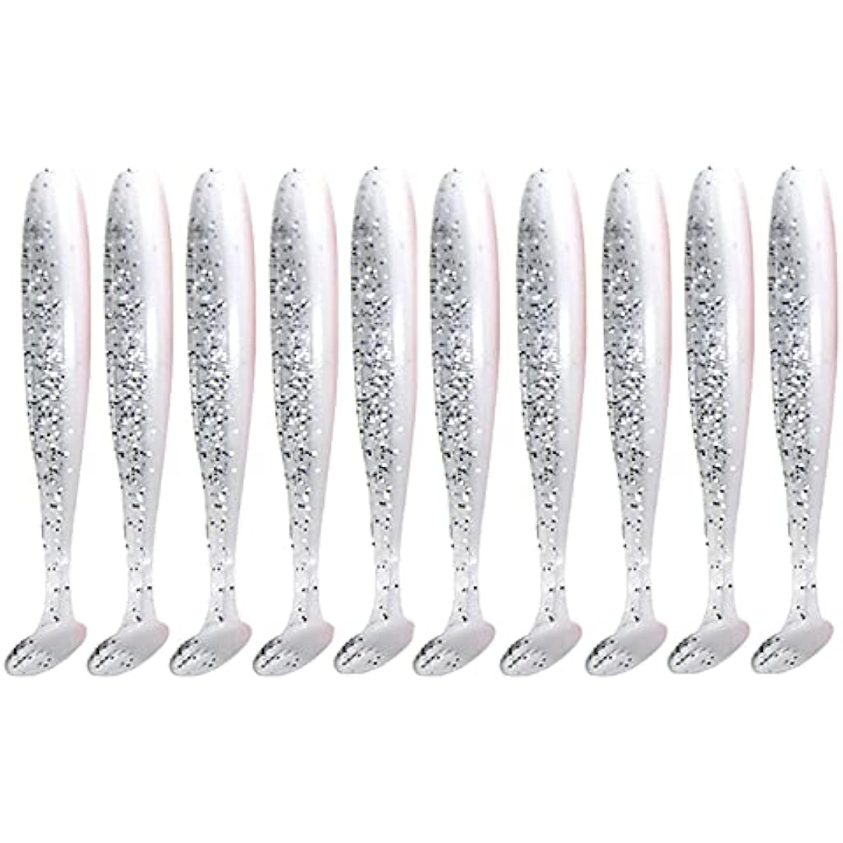 Fishhooks 10pcs/lot Soft Lure Silicone Bait 55/70/90mm Fishing Sea Fishing Supplies PVA Wear Agent Artificial Tackle Freshwater Saltwater (Color : NO1, Size : 70mm 2G)