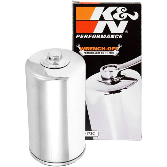 K & N: Performance gold oil filter (chrome) [Dyna Other]