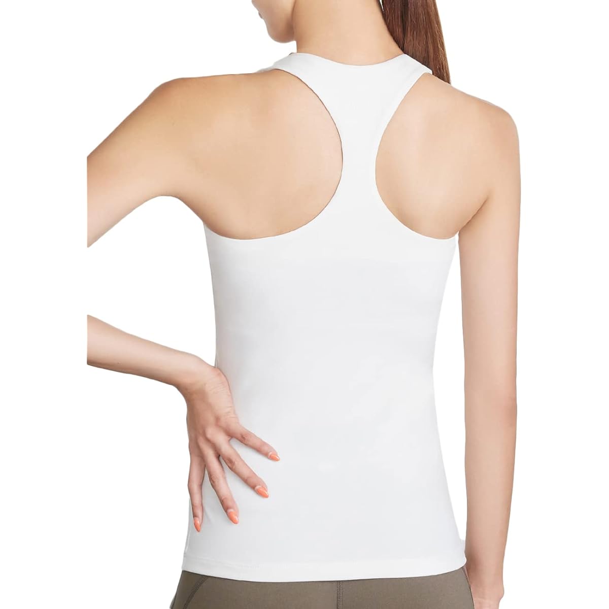 [Laviwell] Non-swaying Tank Top with Cups Shape Correction Yoga Wear Women's Pilates Hot Yoga Gym Wear QU501