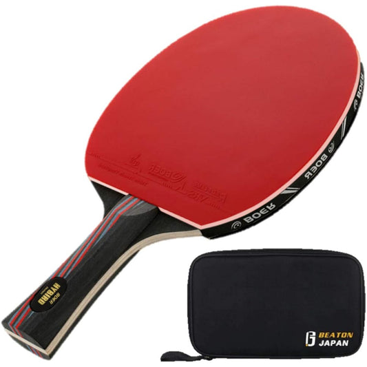 BEATON JAPAN Table Tennis Racket Shake Hand Authentic Case Included (Long Hand)