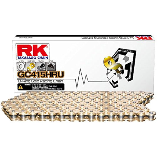 RK GC415HRU-120L Drive Chain, Gold, 415 Size, 120 Links, Seal Chain,