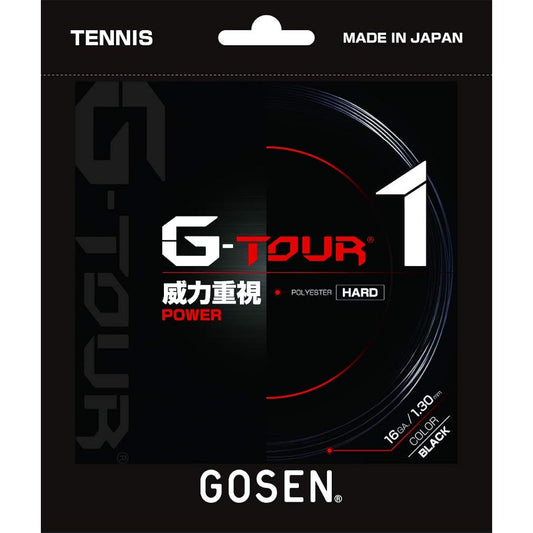 GOSEN Tennis Gut G Tour One 16 Black TSGT10BK