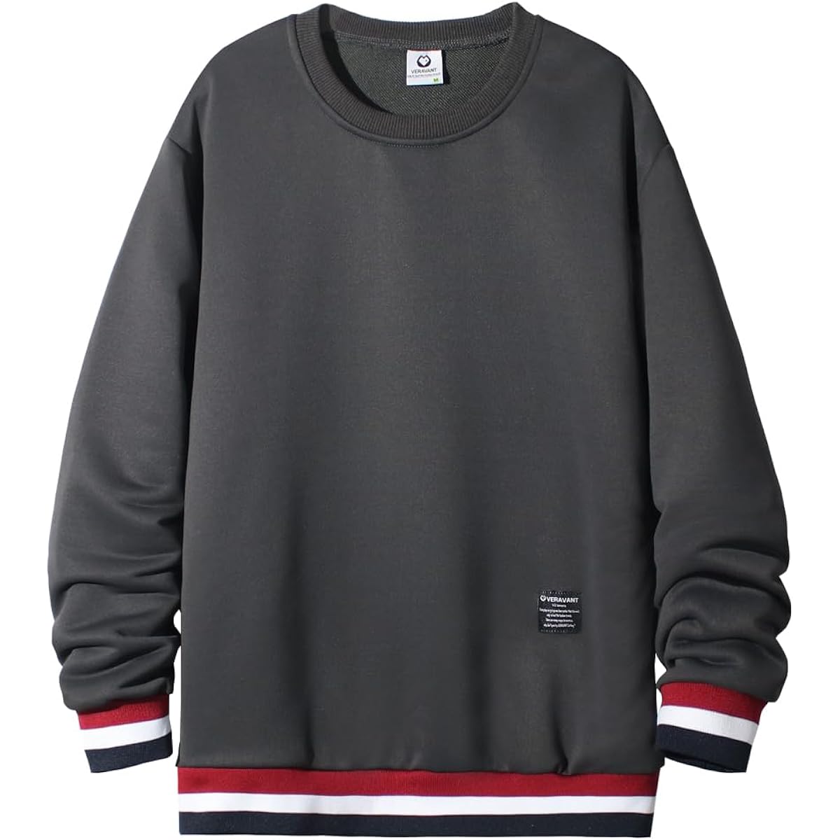 [VERAVANT] Sweatshirt, Men's Parka, Stylish, Round Neck, Large Size, Switchable, Loose, Fashionable Men's Spring/Autumn Clothes
