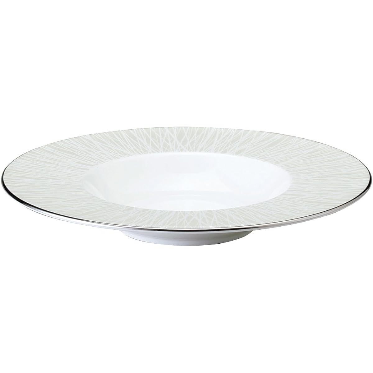 NARUMI Plate Bamboo Pearl 25cm Yellow Cute Stylish Wide Rim Soup Made in Japan 51734-5239