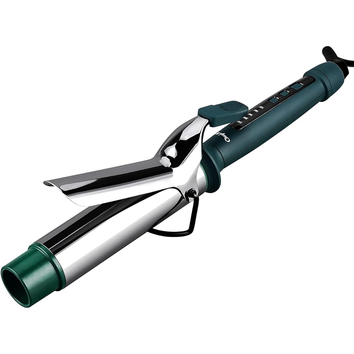 CkeyiN Curling Iron Curling Iron 40mm Curling Iron Negative Ion Burn Prevention Professional Specification 5 Temperature Settings Heat Resistant Ceramic Coating Rapid Heating Easy to Operate