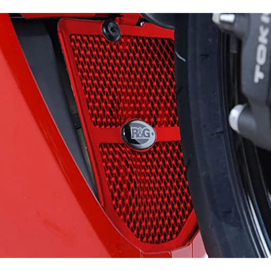 R&G Downpipe Grill Guard ZX-25R (20-) Red Aluminum RG-DG0045RE