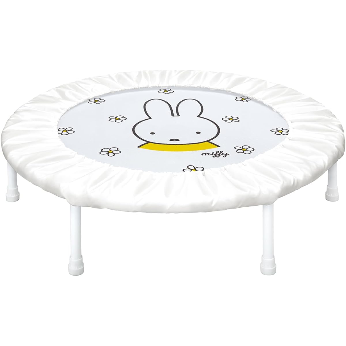 [Official] Ides Home Trampoline Miffy Quiet Design Rubber Type Safe Load Capacity 70kg Indoor Children's Indoor Play Equipment