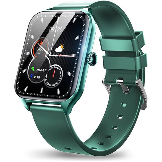 Smart Watch with Calling Function, 1.85 Inch Large Screen, Compatible with iPhone and Android, Sports Watch, Shortcut Keys, Smart Watch, Bluetooth 5.3, Voice Assistant, 110 Exercise Modes, Pedometer,