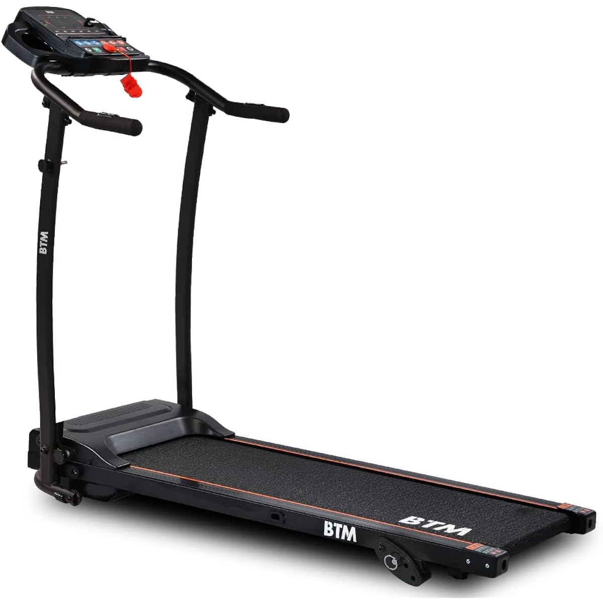 BTM Electric Room Runner 1~10km/h Running Machine Home Walking Machine Folding Moving Casters Wide Running Surface Home Gym Compact