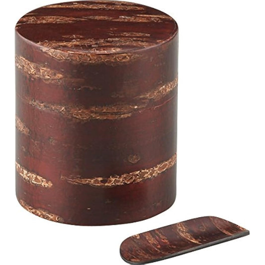 Tomioka Shoten Kabazaiku Flat Tea Caddy Tea Cup Set 150g 332055