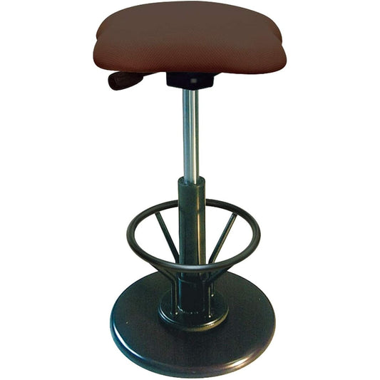 Runeseikou Stool Brown W33 x D33 x SH54~78cm Twist Stool Rafflesia K Motion R with Footrest TWS-240R