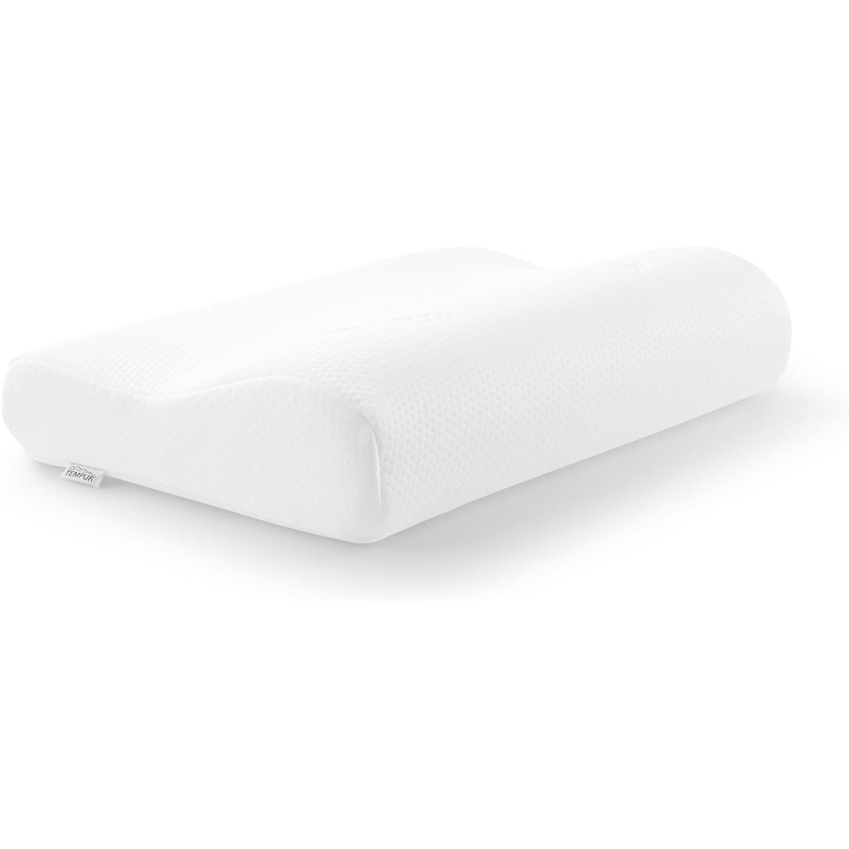 Tempur Pillow, Original Pillow, White, Firm, Fits gently from the head to the neck, Can be placed on your back/side, supports a good night's sleep, M, Height: Approx. 10cm, Straight Neck, Stiff Shoulders, Stiff Shoulders, Cover Washable, Antibacterial an