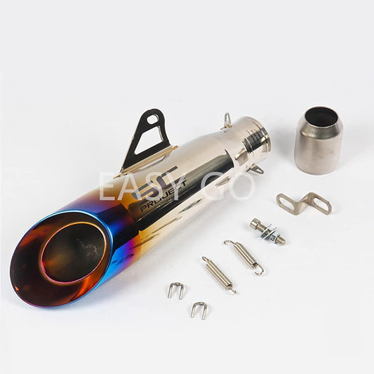 Bike Slip-on Muffler Bike Silencer General Purpose 50.8mm Length 315mm (F, 50.8mm)