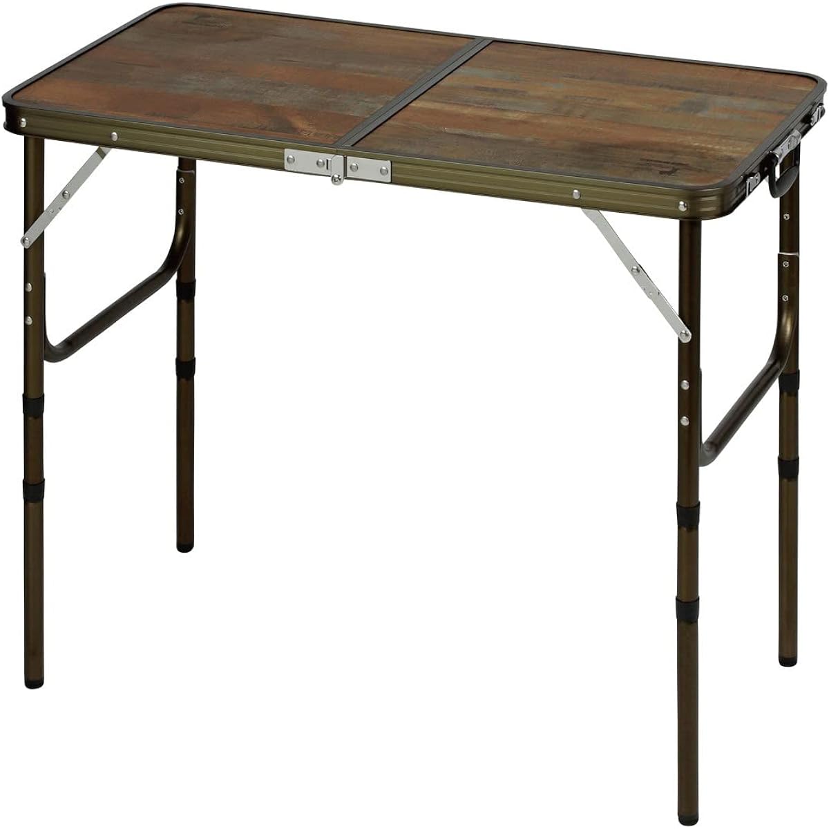 CAPTAIN STAG Outdoor Table Folding Table [90 x 45 cm (for 2 to 4 people)] [120 x 60 (for 4 to 6 people)] Adjustable in 4 height levels Aluminum Bistro UC-571/UC- 572