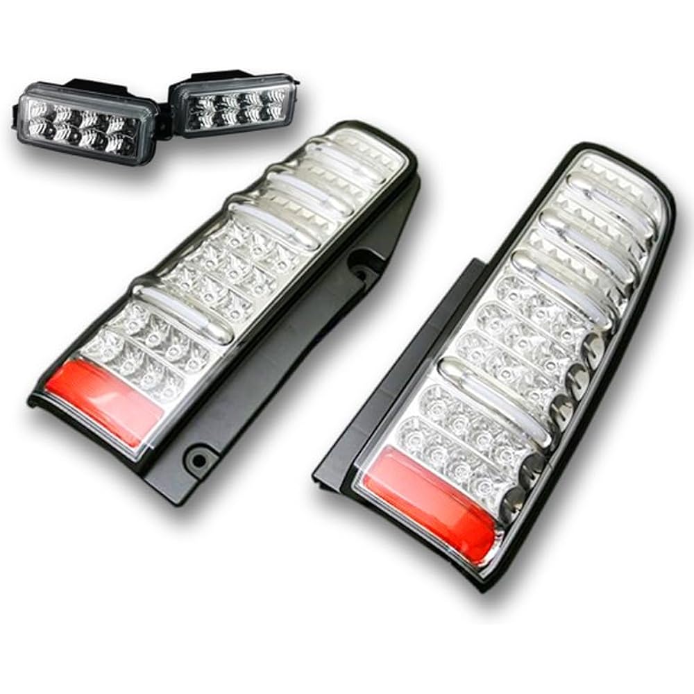 Jimny JB23 Thunder LED Tail Lamp, Black Rims, *Backlamp with Bonus Backlight