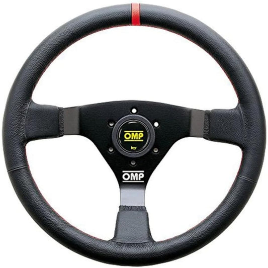 OMP/o-emupi- WRC (daburua-rusi-) Black Leather/Black Spokes (Red Line) 35 od1980nr