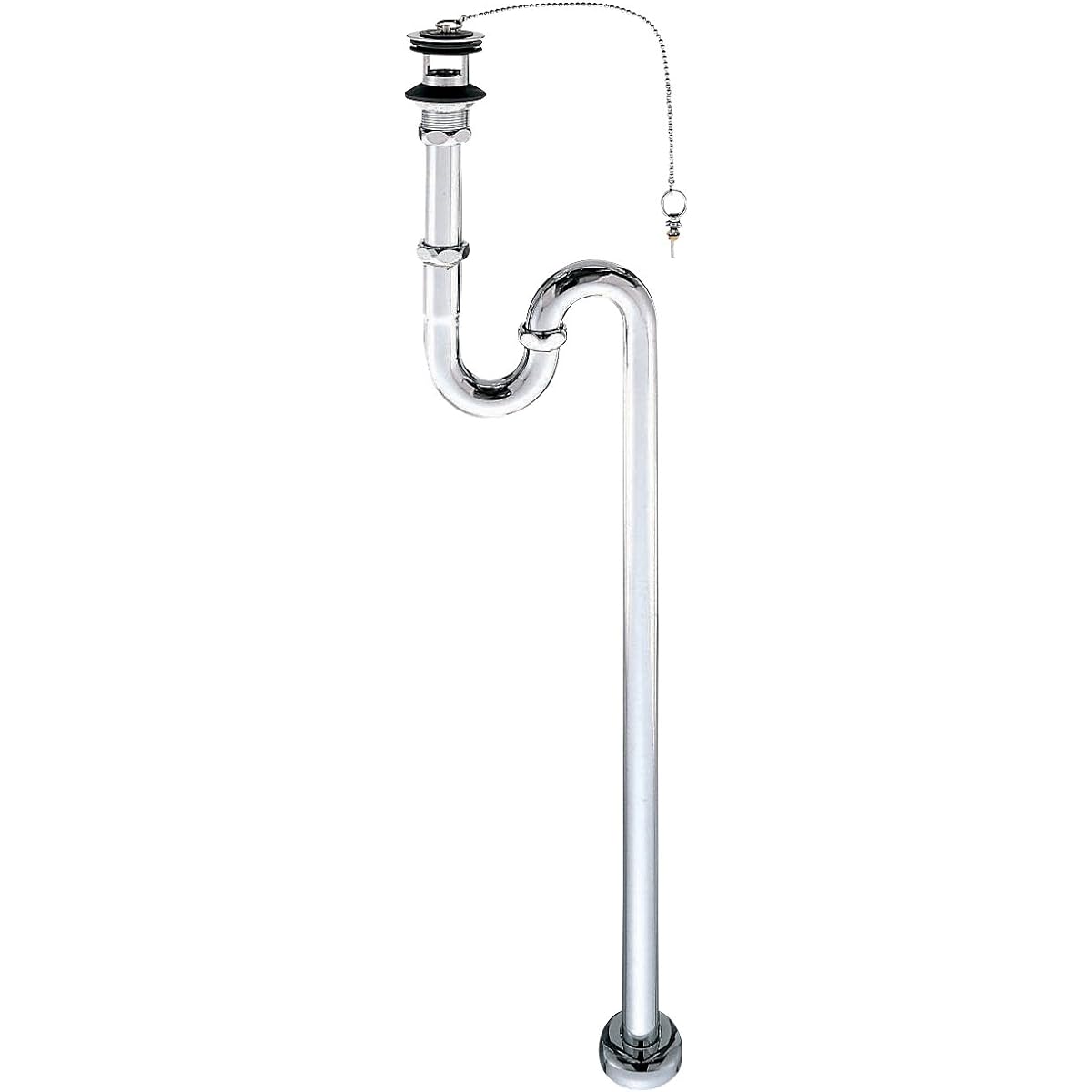 SANEI Drainage Parts S-Trap with Adjustment, Pipe Diameter 25mm, Metal PH70-25