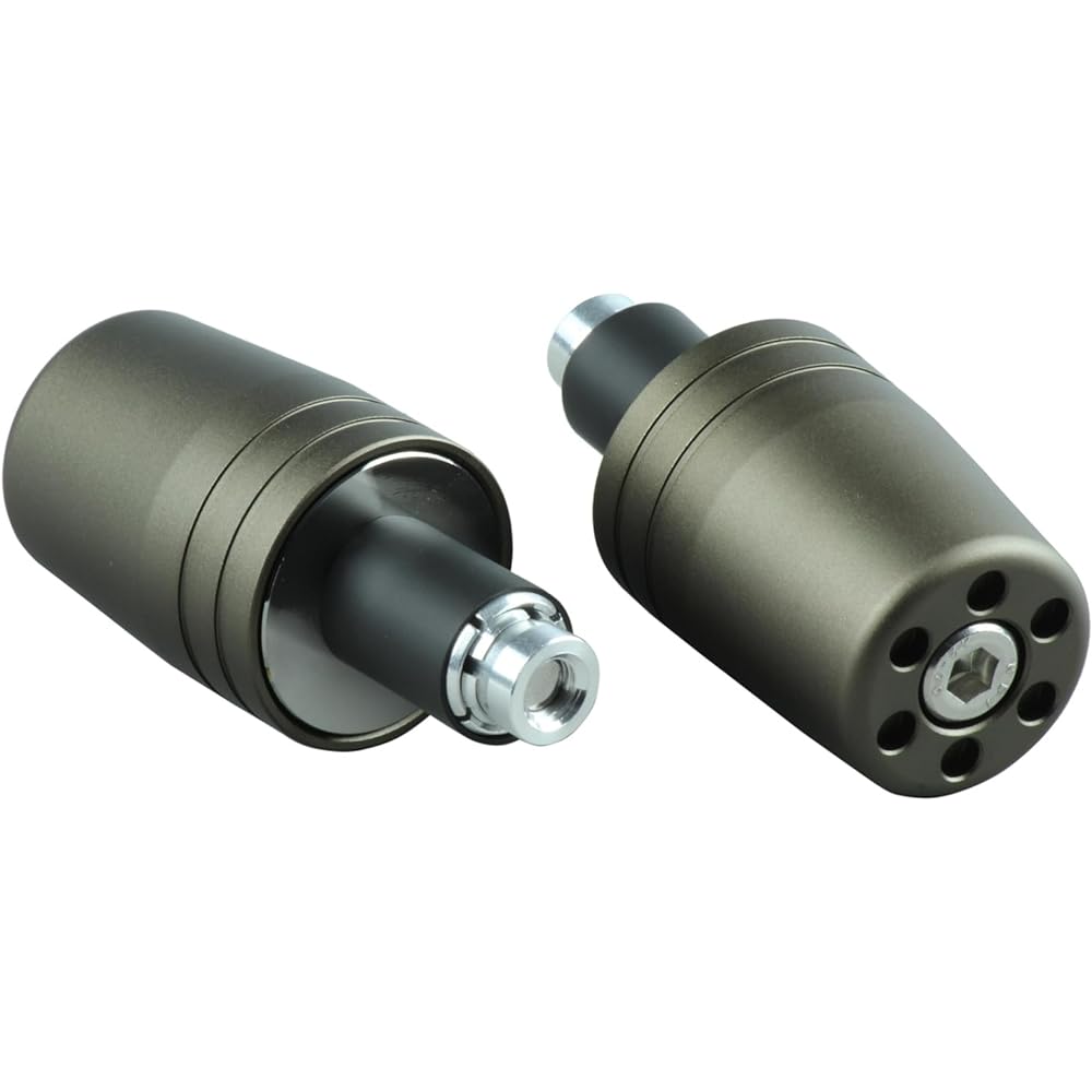 POSH Motorcycle Supplies Handlebar End Ultra Heavy Weight Bar End Universal Type Compatible with Inner Diameter 14-19mm Matte Titanium 031279-21-10