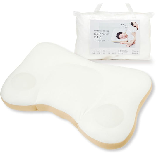 [NeOchi Pillow] Pillow with earphones on, low resilience, fully washable, comes with laundry net, made in Japan