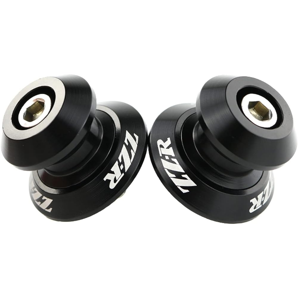 Stand Screw Slider Suitable for Kawasaki ZZR600 2003 2004 2005 2006 2007 2008 2009 Rear Rocker Screw Slider Spool Bracket Spool CNC Aluminum Alloy (Color: Black)