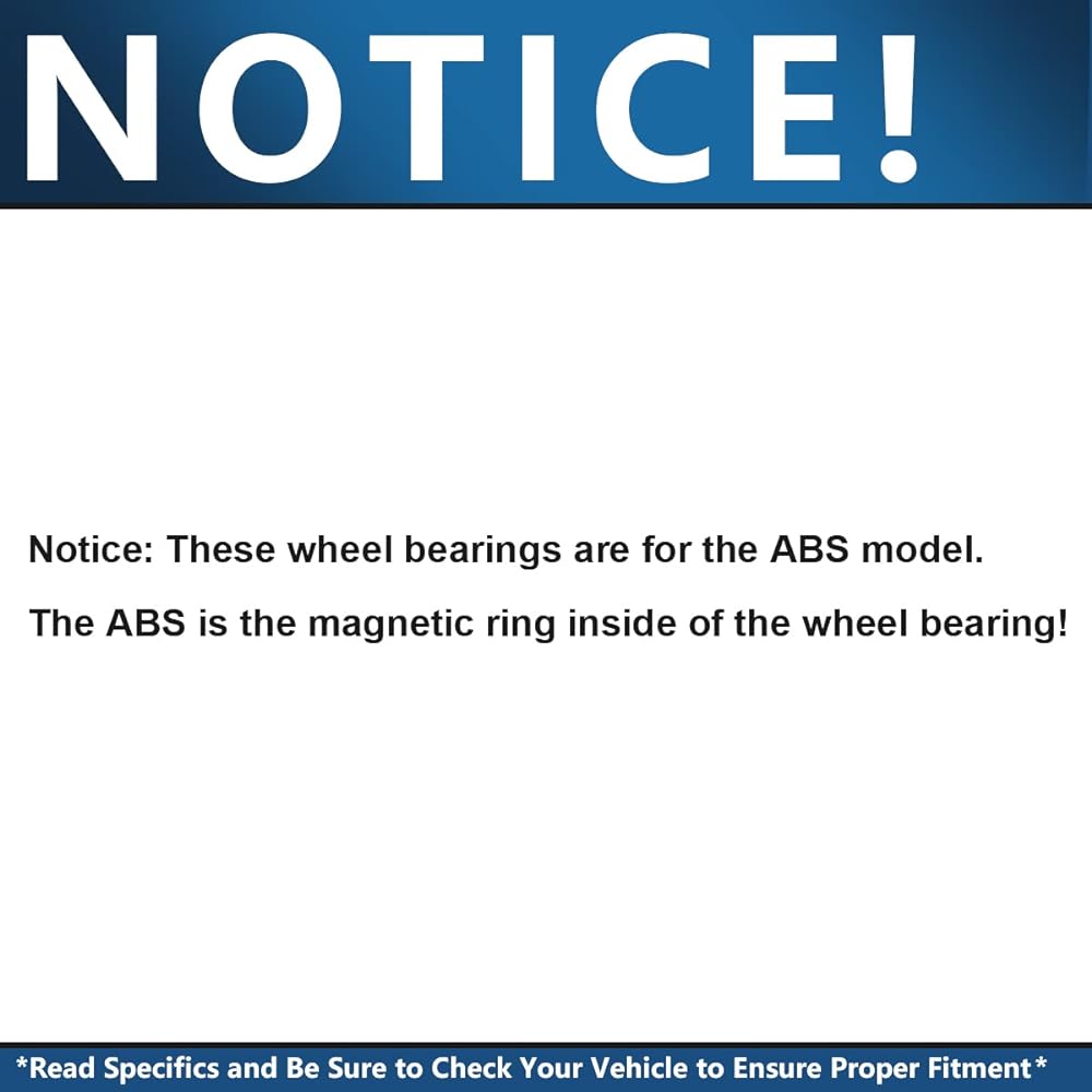 DETROIT AXLE - Front or rear wheel hub & bearing assembly replacement Chevrolet GMC Traverse Acadia Enclave Saturn With ABS with ABS - 513277