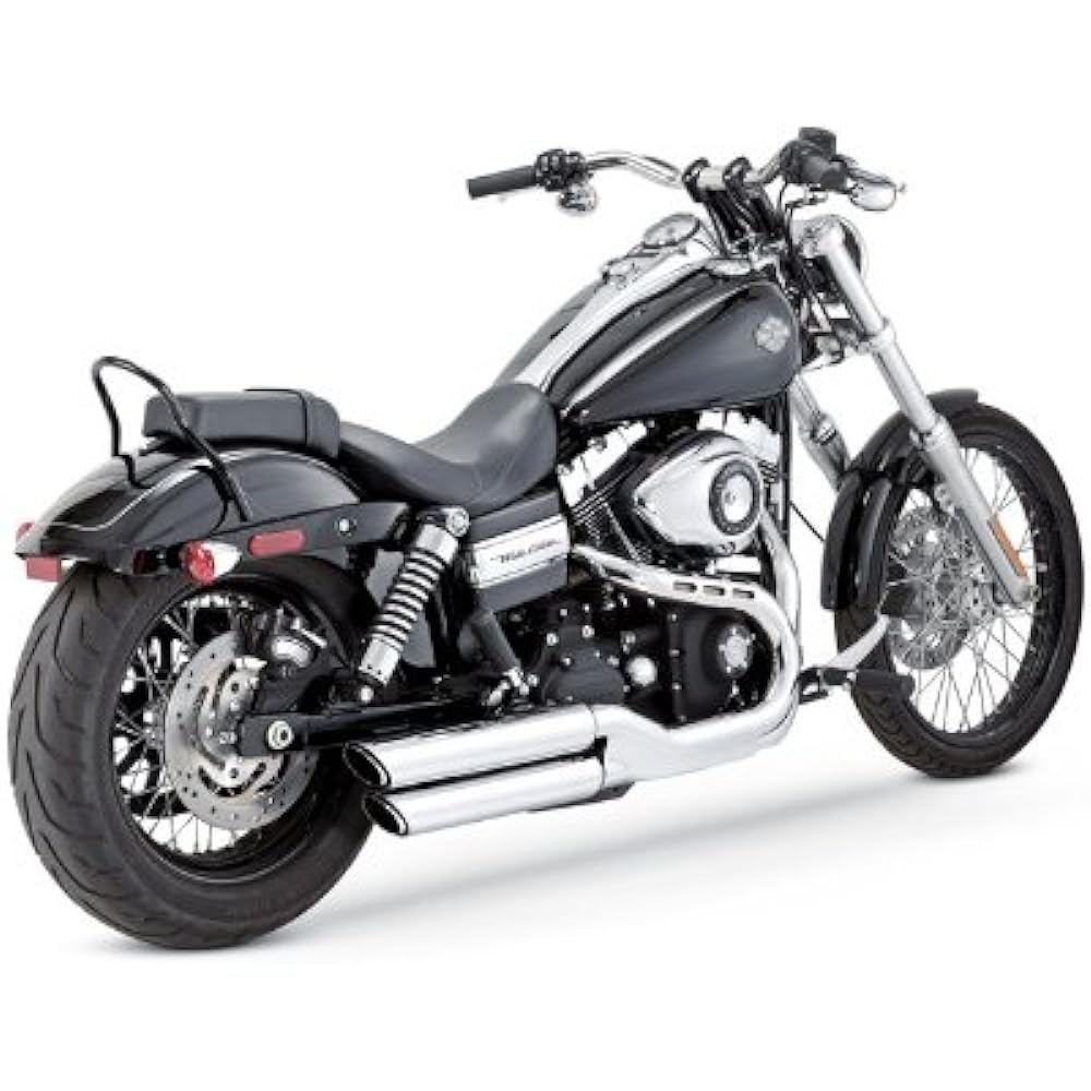 Vance&Hines Slip-on Muffler Twin Slash 3 Inch Steel Chrome FXDWG [Wide Glide] (08-16) FXDF [Fat Bob] (08-16) Only [TWIN SLASH 3inch] 1801-0406 16845 Harley-Davidson