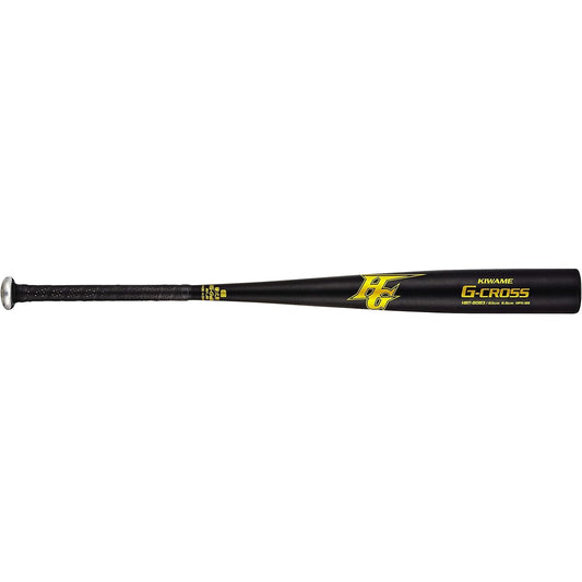Hi-GOLD General Hardball Metal Bat for High School Baseball KIWAME G-CROSS Series HBT-8083 Black 83cm (Middle Top Balance)