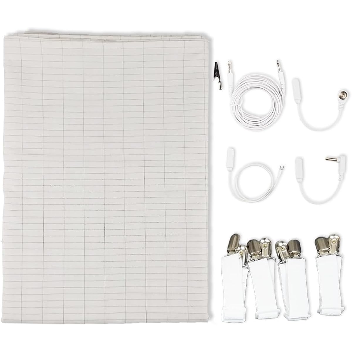 riraku-life (Riraku-life) Earthing health method to connect with the earth/Earthing cotton sheets (Standard) (5m cord built-in resistance) (200 x 140cm) Single to semi-double