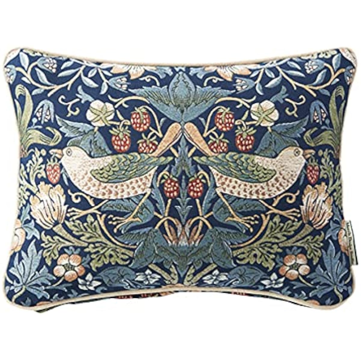 Kawashima Textile Cercon Morris Design Studio Back Cushion Cover Strawberry Thief Blue 40×30cm LL1710