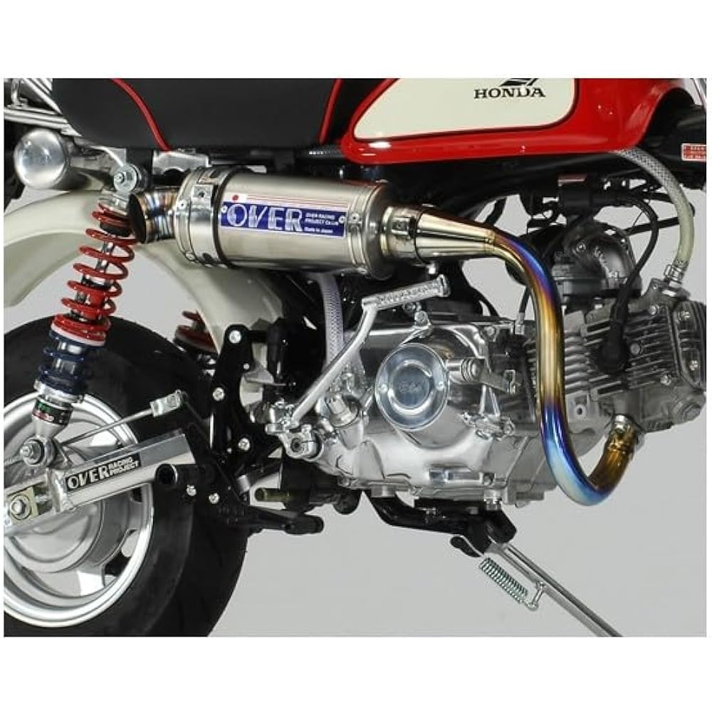 OVER RACING Full Exhaust Muffler Full Titanium Titanium Up Muffler MONKEY Z50J [Monkey] 13-01-28