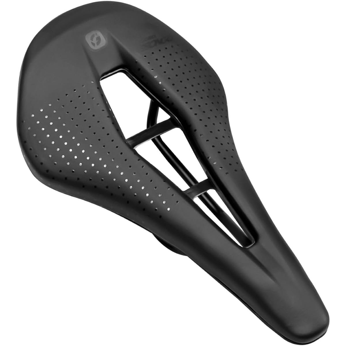 GORIX Saddle Bicycle Road Bike Short Nose Short Saddle Perforated Lightweight Shock Absorption Bicycle Saddle Replacement Stylish Black (BBONGO) Cross Bike/Cyclocross Gravel MTB Mini Velo Other Bicycles