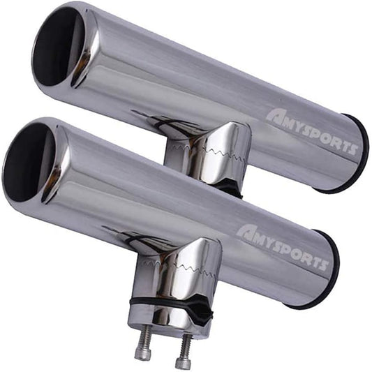 AMYSPORTS Rod Holder Rod Holder Port Rod Holder Stainless Steel Clamp-on Rod Holder Boat Stainless Steel Rod Holder Boat Rail