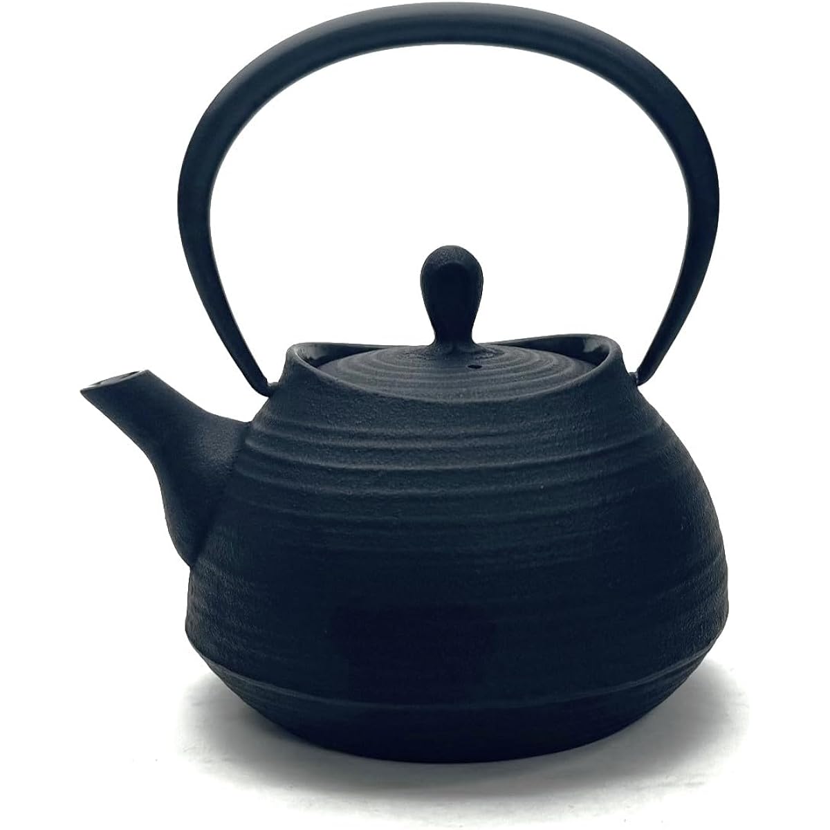 Nanbu Ironware Teapot: Ichichudo Teapot Hakeme 0.6L Black W15xD13xH17(cm)